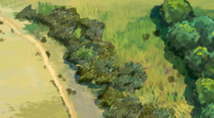 Extrait de la carte illustrée, zone C12