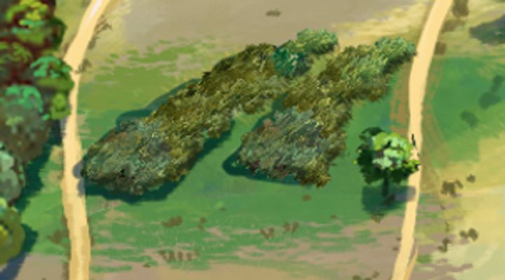 Extrait de la carte illustrée, zone D17