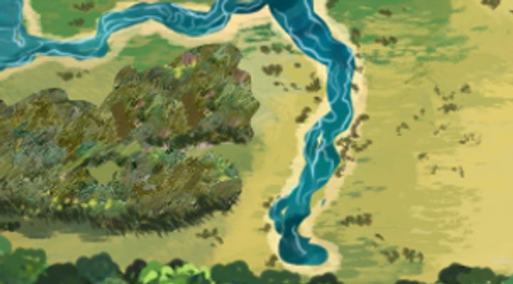 Extrait de la carte illustrée, zone F19