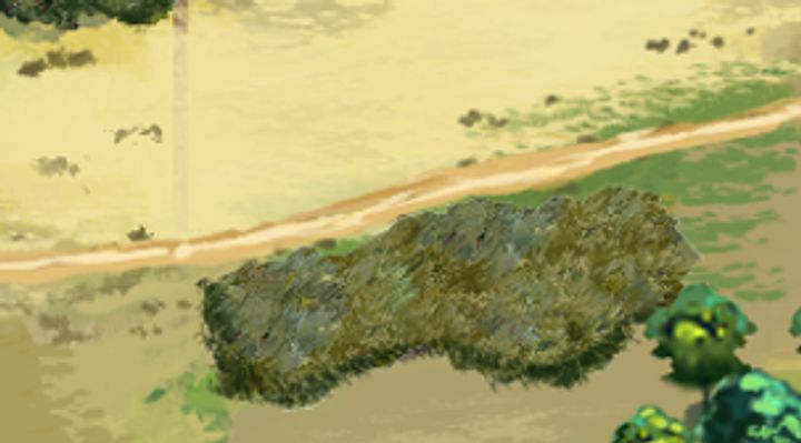 Extrait de la carte illustrée, zone G08