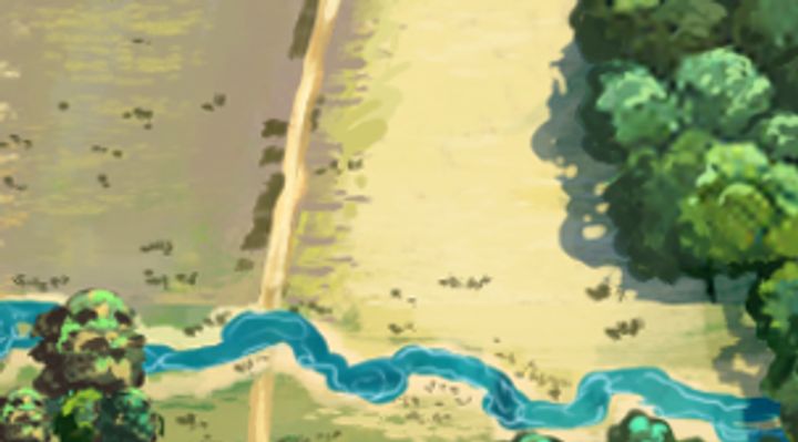 Extrait de la carte illustrée, zone G17