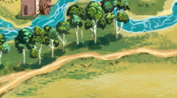 Extrait de la carte illustrée, zone H14