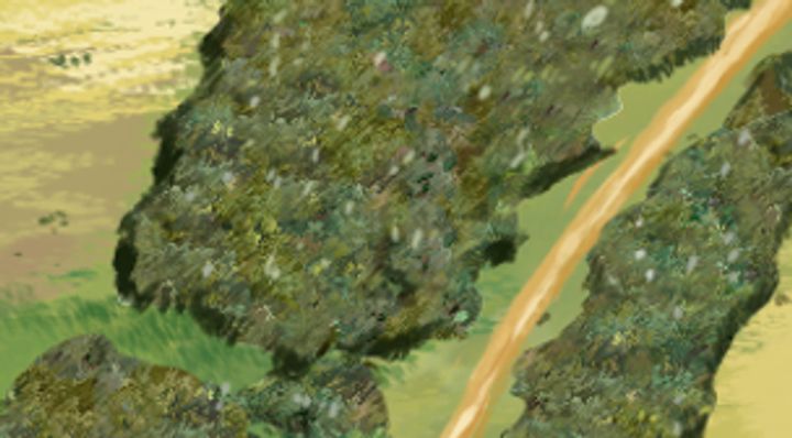 Extrait de la carte illustrée, zone J09