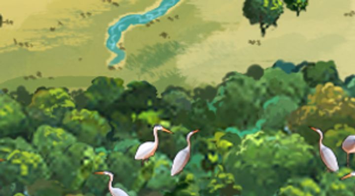 Extrait de la carte illustrée, zone K10