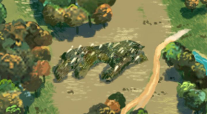 Extrait de la carte illustrée, zone M12
