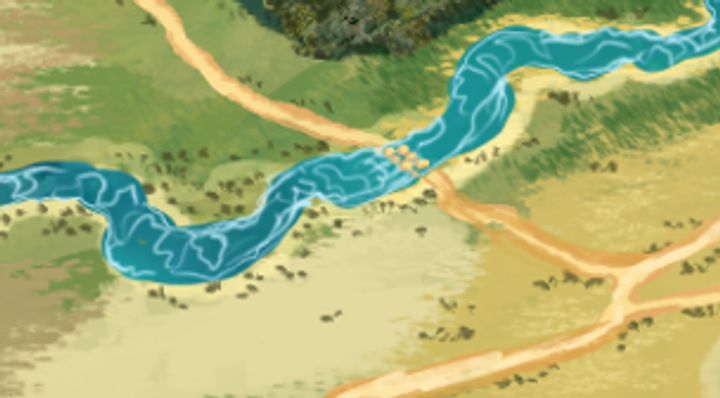 Extrait de la carte illustrée, zone M16