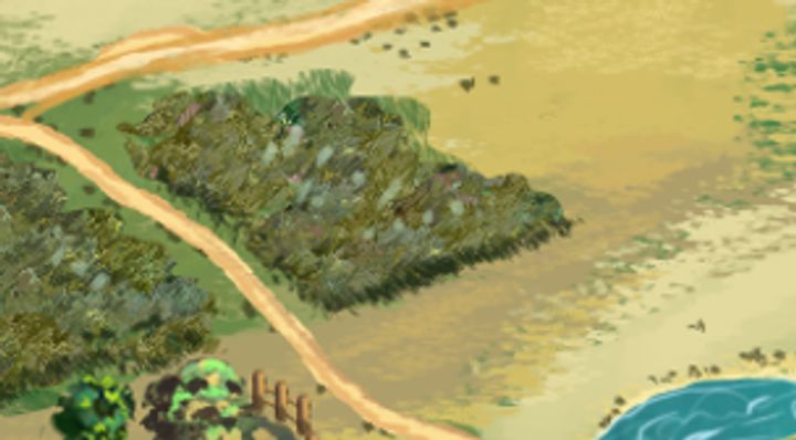 Extrait de la carte illustrée, zone M17