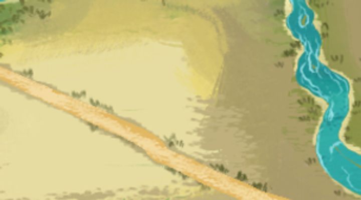 Extrait de la carte illustrée, zone T15