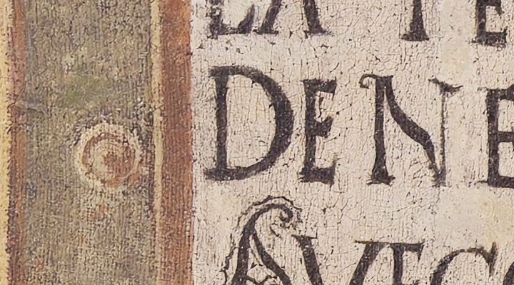 Extrait de la carte originale de 1609, zone A02