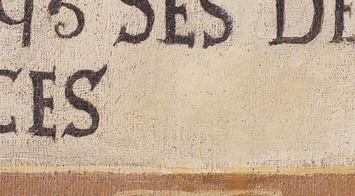 Extrait de la carte originale de 1609, zone B03