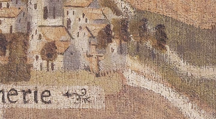 Extrait de la carte originale de 1609, zone D14