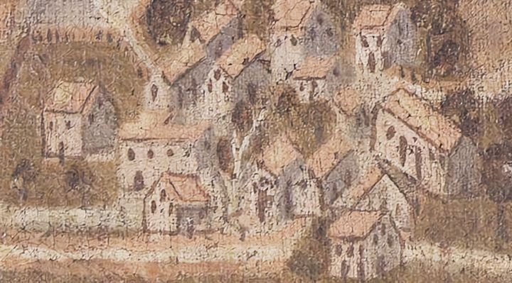 Extrait de la carte originale de 1609, zone D19