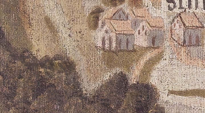 Extrait de la carte originale de 1609, zone H17