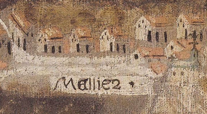 Extrait de la carte originale de 1609, zone J02