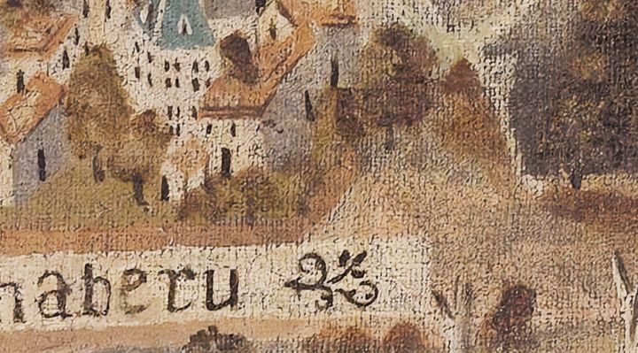Extrait de la carte originale de 1609, zone J07