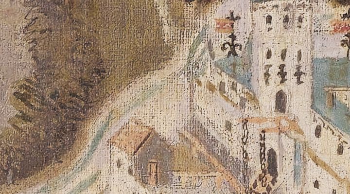 Extrait de la carte originale de 1609, zone J12