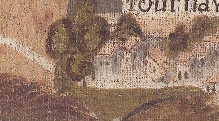 Extrait de la carte originale de 1609, zone J17