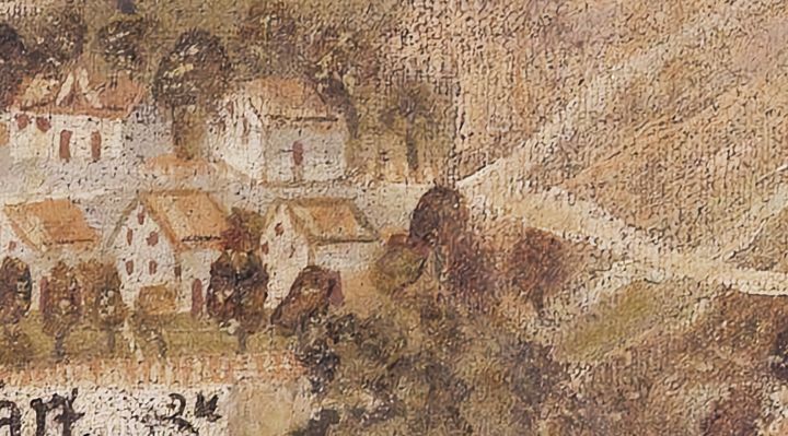 Extrait de la carte originale de 1609, zone L09