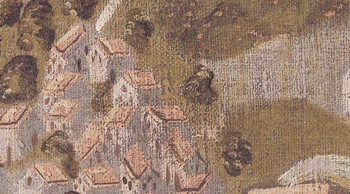 Extrait de la carte originale de 1609, zone L18