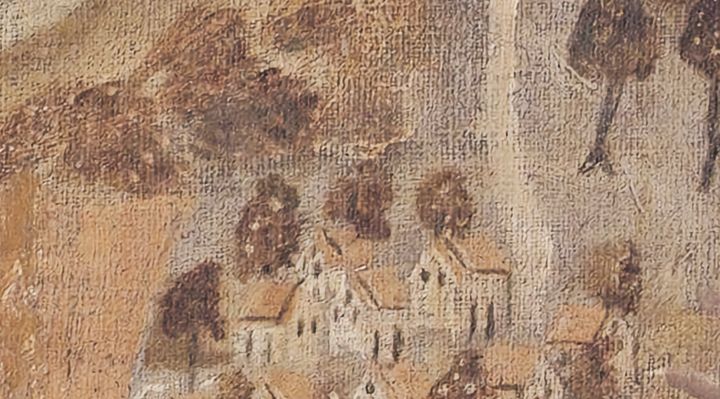 Extrait de la carte originale de 1609, zone R13