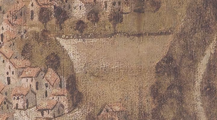 Extrait de la carte originale de 1609, zone T19
